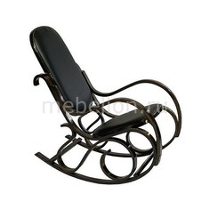 Кресло-качалка 1807-1 дуб темный/черный Петроторг