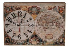 Настенные часы (42.5х30 см) Карта 3042 Акита
