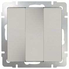 Выключатель трехклавишный без рамки Слоновая кость WL03-SW-3G-ivory Werkel