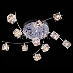 Потолочная люстра Quadro 4976/11 хром/синий+красный+фиолетовый Eurosvet