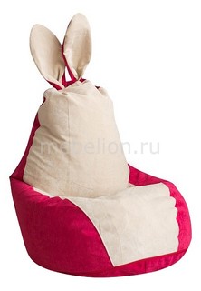 Кресло-мешок Зайчик Крем-Малина Dreambag