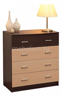 Комод Дуэт-12 венге/дуб линдберг Олимп мебель