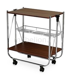 Стол сервировочный А 1912 CH хром/вишня Петроторг