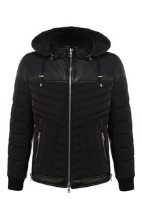 Стеганая куртка на молнии с капюшоном Balmain