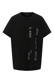 Хлопковая футболка с декоративной отделкой Alexander Wang