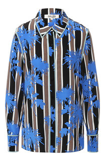 Шелковая блуза с принтом Diane Von Furstenberg