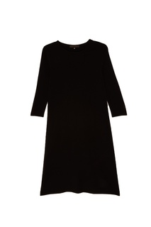 Черное кашемировое платье Tegin