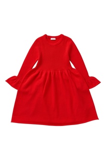 Красное шерстяное платье миди Il Gufo