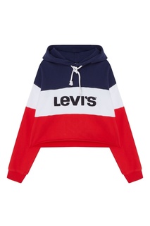 Контрастное худи с логотипом Red Tab Levis