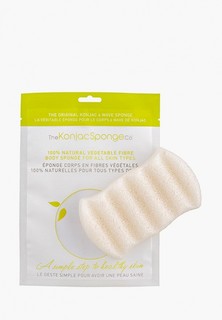 Спонж для тела The Konjac Sponge Co для мытья 6 Wave Body Konjac Sponge Pure White