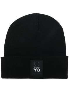 шапка-бини с нашивкой логотипа Y-3