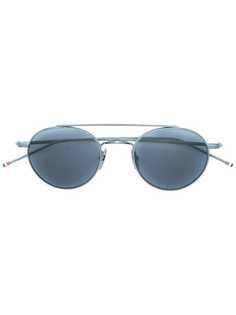 солнцезащитные очки-авиаторы в круглой оправе Thom Browne Eyewear