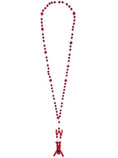 beaded drop man necklace Walter Van Beirendonck