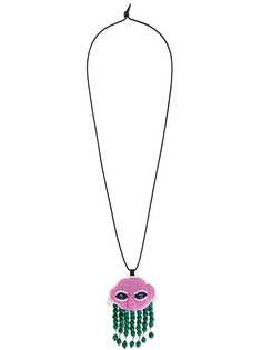 beaded face necklace Walter Van Beirendonck