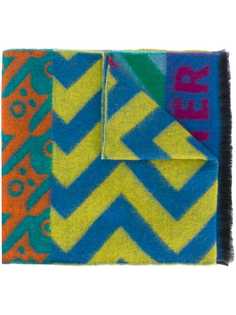patchwork letterman style scarf Walter Van Beirendonck
