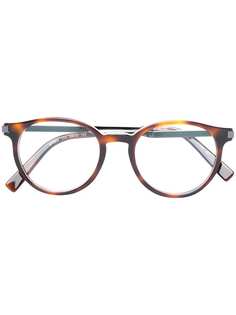 круглые очки в черепаховой оправе Salvatore Ferragamo Eyewear