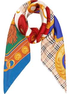 Patchwork Archive Scarf Print Silk Square Scarf Burberry