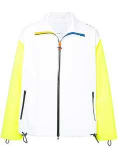 colour block and checkered panel windbreaker jacket Ports V