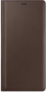 Чехол (флип-кейс) SAMSUNG Leather Wallet Cover, для Samsung Galaxy Note 9, коричневый [ef-wn960laegru]