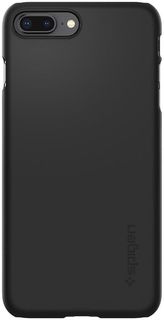 Чехол (клип-кейс) Spigen Thin Fit, для Apple iPhone 7 Plus/8 Plus, черный [055cs22238] Noname