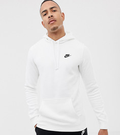 Худи белого цвета с логотипом-галочкой Nike Tall 804346-100 - Белый