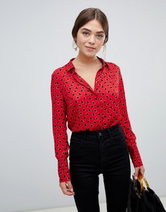 Рубашка с принтом в горошек Pimkie - Красный