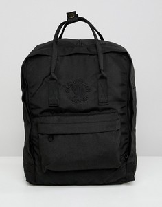 Черный рюкзак Fjallraven Re-Kanken 16 л - Черный