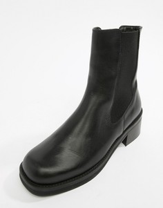 Черные кожаные ботинки челси на толстой подошве E8 by MIISTA - Черный Eeight