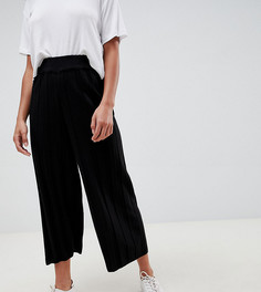 Кюлоты с отделкой в рубчик ASOS DESIGN Petite - Черный