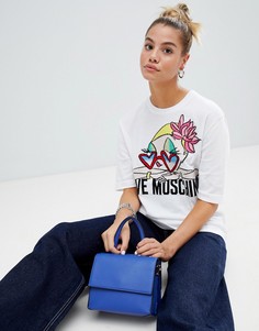 Футболка Love Moschino Chill Girl - Белый