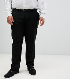Черные облегающие брюки Burton Menswear Big & Tall - Черный