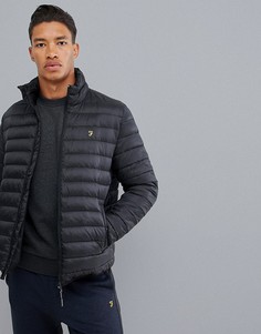 Черная дутая куртка Farah Sport Shawland - Серый