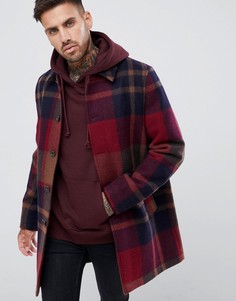 Красный тренч в клетку ASOS DESIGN - Красный