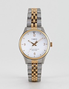 Часы-браслет из разных металлов Timex Waterbury - Серебряный