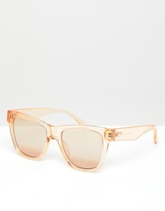 Светло-коричневые квадратные солнцезащитные очки Le Specs Escapade - Коричневый