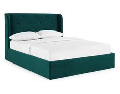Мягкая кровать chaplin (icon designe) зеленый 186x120x225 см.