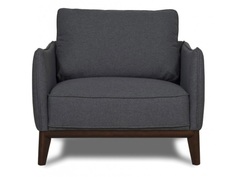 Кресло на ножках chief (icon designe) серый 95x85x96 см.