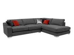 Угловой диван monu (icon designe) серый 296x83x227 см.