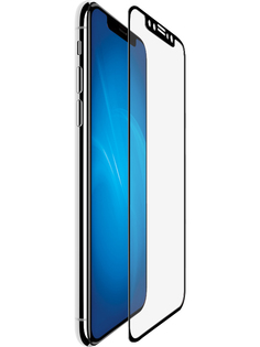 Аксессуар Защитное стекло DF Full Screen для APPLE iPhone X / iPhone XS iColor-14 Black