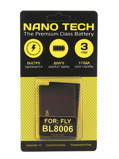 Аккумулятор Nano Tech (Аналог BL 8006) 1600mAh для Fly DS133
