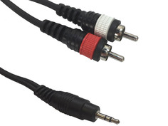 Аксессуар American Dj 3.5 Jack/M Stereo - 2xRCA M 1.5m AC-J3S-2RM/1.5