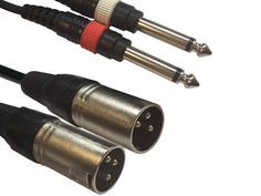 Аксессуар American Dj 2x6.3mm Jack/M - 2xXLR M 3m AC-2XM-2J6M/3