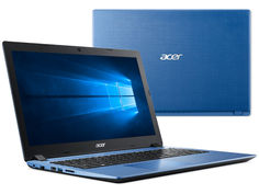 Ноутбук Acer Aspire A315-51-36DJ NX.GZ4ER.002 Blue (Intel Core i3-8130U 2.2 GHz/4096Mb/500Gb/No ODD/Intel HD Graphics/Wi-Fi/Cam/15.6/1366x768/Windows 10 64-bit)