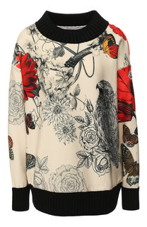 Пуловер с круглым вырезом и принтом Moncler