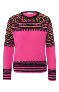 Шерстяной пуловер с вышитым принтом REDVALENTINO