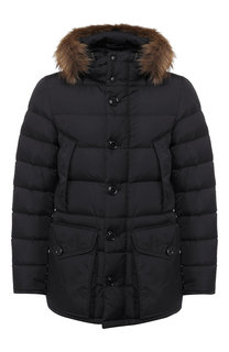 Пуховая куртка Cluny на молнии с капюшоном Moncler