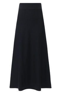 Однотонная юбка-миди из смеси шерсти и хлопка Sonia Rykiel