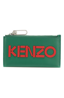 Кожаный футляр для кредитных карт с отделением на молнии Kenzo