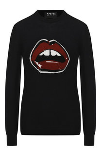 Шерстяной пуловер с вышитым принтом Markus Lupfer