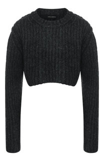 Укороченный шерстяной пуловер с круглым вырезом Isabel Benenato